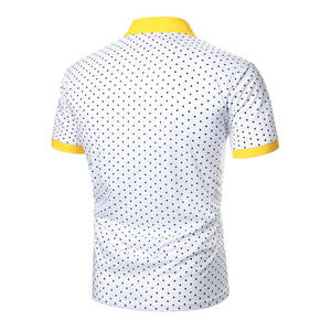 T-shirt polo en tissu doux pour homme, design minimaliste, tendance, vêtements décontractés élégants, t-shirts polo pour homme - Product Image 2