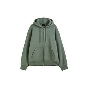 เสื้อฮู้ดดี้ซิปเต็มตัวสำหรับผู้ชาย ผ้าฝ้ายฟลีซหนา 500 GSM แจ็คเก็ตลำลองสำหรับฤดูหนาว ผลิตตามสั่ง OEM - Product Image 6