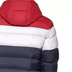 Doudoune d'hiver pour hommes, vêtements d'extérieur matelassés épais et chauds, manteau à capuche léger, coupe-vent et imperméable pour l'extérieur - Product Image 5