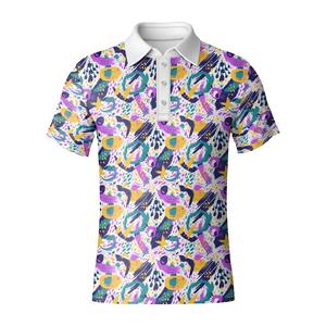 Polo de golf pour homme en polyester et élasthanne, vêtement de performance à séchage rapide pour le terrain de golf, OEM Vietnam - Product Image 5