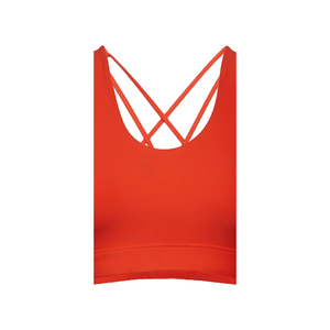 Soutien-gorge de sport pour femmes de haute qualité, à séchage rapide, respirant, à maintien élevé, simple, pour la salle de sport, le yoga, avec rembourrage torsadé à l'avant, en nylon et élasthanne - Product Image 3