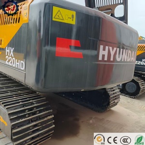Excavadora Hyundai HX220HD HX220L HX220S usada original, lista para enviar, excavadora de cadenas de 22 toneladas para la venta, excavadora para construcción - Product Image 5
