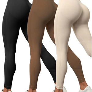 Pantalones de yoga sexy personalizados Levantamiento del vientre Cadera Control de barriga Leggings Gimnasio Leggings para mujeres - Product Image 1