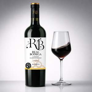 Véritable Bodega D.O. Vin Rouge Espagnol Reserva Tempranillo & Cabernet Sauvignon 13,5% ABV, vieilli 12 mois en fût, 750ml - Product Image 2