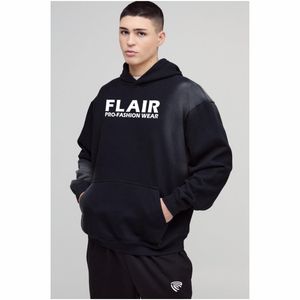 เสื้อฮู้ดสวมหัวผ้าคอตตอนออร์แกนิกสำหรับผู้ชาย100% มีฮู้ดผ้าหนาทรงโอเวอร์ไซส์ - Product Image 5