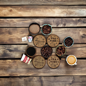 Posavasos Popular de corcho o tela de sarga, diseño bordado, almohadilla de té de fieltro - Product Image 5