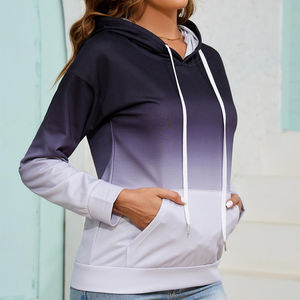 Qualité supérieure à la mode à la mode Tie Dye Hoodie Soloid Couleurs Élégant et confortable Femmes Tie Dye Hoodie - Product Image 4