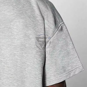 เสื้อยืดผู้ชายแขนสั้นทรงโอเวอร์ไซส์สไตล์วินเทจผ้าฝ้าย 100% ยี่ห้อ Manufacturer Streetwear รุ่นซัมเมอร์ ล้างสีแบบแอซิดวอช แต่งดีเทลขาดๆ แบบดิสเทรส  สามารถสั่งทำได้ - Product Image 5