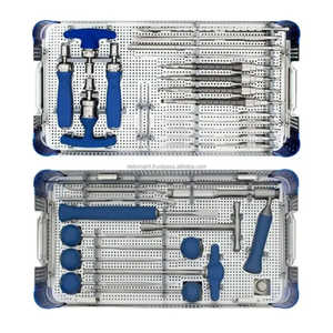 Ensemble complet d'instruments chirurgicaux en acier inoxydable pour la correction des déformités de la colonne vertébrale et de la scoliose, durable, CE, OEM, privé - Product Image 1