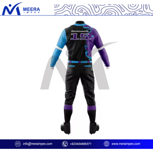 Ensemble de maillots de baseball OEM ODM pour hommes avec impression personnalisée uniformes sportifs en tissu à mailles respirant pour ligue professionnelle ou tenue de club - Product Image 4