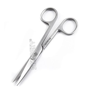 Tijeras Quirúrgicas, Afiladas, Hojas Rectas de 6.5 Pulgadas, Acero Inoxidable, Certificación CE e ISO - Product Image 1