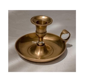 Superior Quality Round Shape Candle Holder In Aluminum Gold Color Candle Holder For Wedding Event And Party Decor - Product Image 1