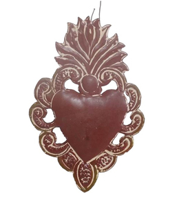 Adornos Navideños Colgantes con Acabado Dorado, Decoración de Corazón, Adorno de Corazón Metálico Colgante - Product Image 5