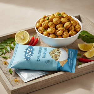 Glee Impex Chaat Masala Makhana, Nueces Asadas con Nitrógeno, Bocadillo Saludable, Picante, Bajo en Grasas - Product Image 5