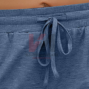 Pantalones cortos de compresión de cinco puntos de cintura alta personalizados bolsillos mujeres entrenamiento Yoga Fitness correr ejercicio funcional pantalones cortos de motorista - Product Image 3