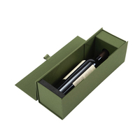 Custom Recyclable Luxury Magnetic Cardboard Wine Bottle Box Champagne Alcohol Gift Packaging and Shipping Box