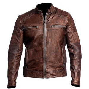 Chaqueta de moto de piel de cordero auténtica Unisex para aventuras de turismo y carreras de talla grande transpirable y resistente al viento - Product Image 4