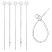 22cm patte de chat Silicone Zip chaîne de cravate Flexible pliable bricolage vêtements accessoires à la main bijoux suspendus corde pour salle de bain nourriture
