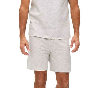 Ensemble t-shirt et short de course respirant d'été pour hommes personnalisés avec couleurs contrastées - Product Image 4