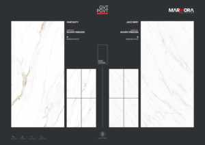 Dalles de sol en porcelaine haute brillance 600x1200 aspect marbre de luxe qualité export pour usage résidentiel et commercial - Product Image 4