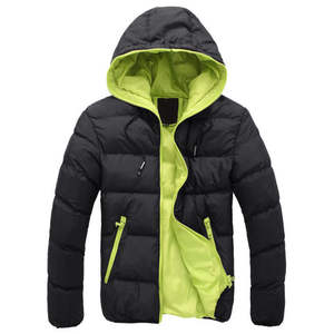 Veste d'hiver personnalisée de haute qualité pour hommes imperméable Polyester bulle matelassé avec capuche long col produit de plein air en gros - Product Image 1