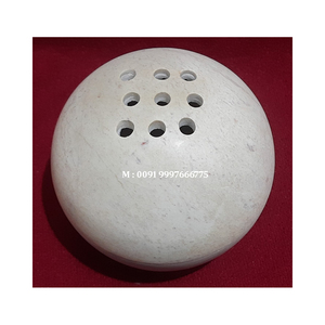 Quemador de Incienso de Piedra de Savia Natural, Forma Redonda, Diseño Moderno Hecho a Mano con Acabado Pulido, Utilizado como Soporte para Agarbatti en Templos - Product Image 1