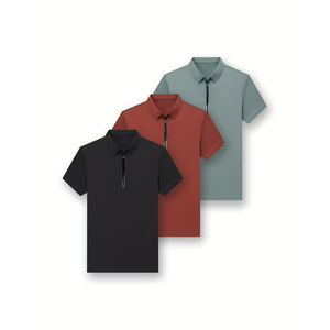 Camisa Polo Personalizada de Alta Calidad, Transpirable, con Cierre y Rayas, 200gsm, 100% Lino, para Hombre - Product Image 6