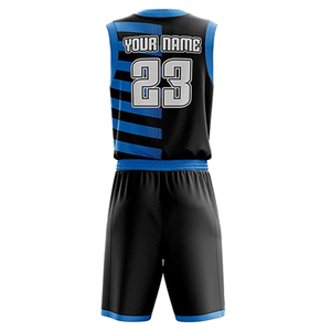 Ensemble de maillots de basket-ball personnalisés pour hommes, 100% polyester, impression par sublimation, séchage rapide, respirant, sans manches - Product Image 1