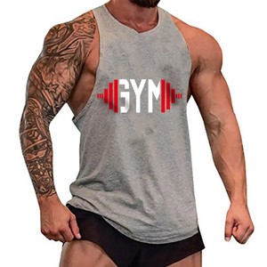 Débardeur de gymnastique 100% coton pour hommes les plus vendus vêtements de fitness pour hommes - Product Image 4