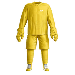 Uniformes profesionales de hockey sobre hielo sin mangas para hombres cómodos y transpirables con impresión de nombre de equipo OEM personalizado - Product Image 1