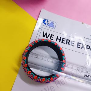 สร้อยข้อมือลูกปัดทอมือในรูปแบบซิกแซกสดใสแฟชั่นที่มีสีสันสำหรับผู้สวมใส่อินเทรนด์และนักสะสมเครื่องประดับแฮนด์เมดระดับโลก - Product Image 6