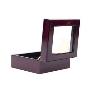 Kendal-Joyero de madera dura natural real, organizador de joyero de madera con <span class=keywords><strong>historia</strong></span>, joyero de madera Led - Product Image 5