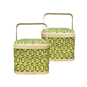 PANIERS DE RANGEMENT Décoratifs EN BAMBOU Panier de rangement pour fruits Artisanat vietnamien pour tout usage à la maison et au bureau - Product Image 1