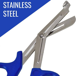 Ciseaux de traumatologie robustes pour kits d'urgence avec arêtes de coupe tranchantes Caractéristiques de sécurité instruments chirurgicaux instruments dentaires - Product Image 5