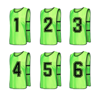Chalecos de Entrenamiento de Fútbol Reversibles Estampados a Precio Económico, Chaleco de Fútbol Transpirable de Malla, Ecológico, Ligero y Antibacteriano