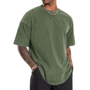 OEM High Quality Acid Wash T-shirt for Men's Plain Streetwear Quick Dry Wholesale Acid Wash T-shirt for men MADE BY BS 2026 - Product Image 3