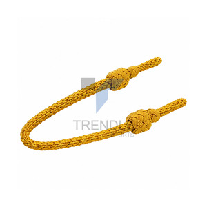 Cordón Trenzado Dorado de Estilo Clásico, Cordones para Prendas de Alta Tenacidad, Cordón Metálico Hecho a Mano - Product Image 3