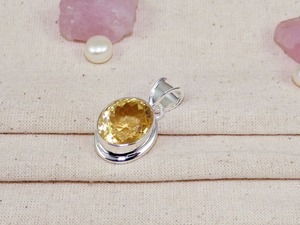 Venta al por mayor 925 plata esterlina estilo bohemio COLLAR COLGANTE citrino piedra preciosa regalo de boda perfecto colgantes finos encantos 925 sello - Product Image 2