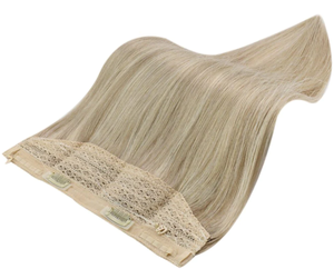 Extensiones de Cabello Humano Rubio Liso Sedoso DIY con Hilo Transparente Invisible para Belleza de la Generación Z - Product Image 3