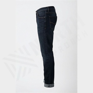 Jeans de Mezclilla para Hombre, Corte Slim Recto, Ajuste Regular, Largos, Cómodos, Transpirables, Tallas Grandes, Otoño-Invierno, Secado Rápido, Color Personalizado - Product Image 3