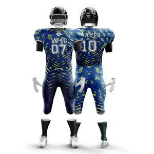 Maillots de football américain-Ensemble de shorts de haute qualité en maille respirante avec logo personnalisé sur le devant-Fabriqué en usine-Livraison gratuite - Product Image 3