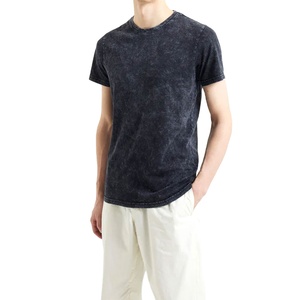 2025 Custom Acid Washed T-Shirts Oversize Vintage Casual Design Heavyweight Cotton Knitted Fabric Printed by Manufacturer - Product Image 2