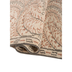 Alfombra de Lana Anudada a Mano Vintage, Rectangular, con Patrón Abstracto en Rosa y Morado, para Sala de Estar, Pasillo, de Pelo Largo, Pae-1688(Fr) - Product Image 2