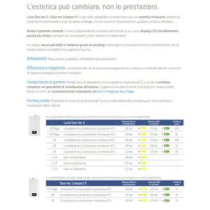 Caldera de Condensación Baxi Luna Duo-Tec E 28 KW ErP para Sistemas HVAC Domésticos, para Metano o GLP - Product Image 4