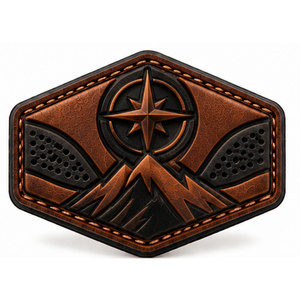 Écussons en cuir personnalisés, logos à coudre, étiquettes décoratives pour chapeaux, vêtements, accessoires de mode et marquage personnalisé - Product Image 1