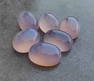 การตั้งค่าที่ดีที่สุดของเด็กทารกสีชมพูกุหลาบควอตซ์พลอยหลวมขัดสูง10X14มม. สำหรับทำเครื่องประดับทอง18K ทำด้วยมือ - Product Image 6