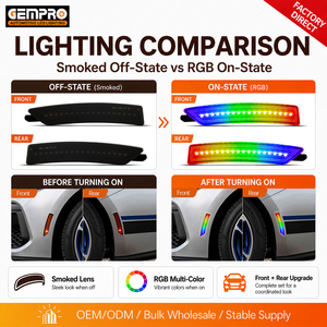 Feux de position latéraux avant et arrière RGB pour Ford Mustang S650 Gen7 2024 et modèles ultérieurs – <span class=keywords><strong>Vente</strong></span> en gros directe usine - Product Image 3