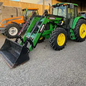 Modèle de tracteur 4X4 Johnnn Deer 6115M à vendre/Tracteur multifonctionnel 114HP avec climatisation et cabine entièrement fonctionnel et prêt à expédier