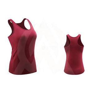 Camiseta sin mangas de algodón en blanco para gimnasio, logotipo bordado personalizado, camisetas sin mangas acanaladas de verano a granel para mujer - Product Image 1