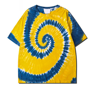 T-shirt tie-dye doux de haute qualité, confortable, pour hommes, t-shirts tie-dye haut de gamme, fabricants, matière respirante, col rond, t-shirts tie-dye - Product Image 1